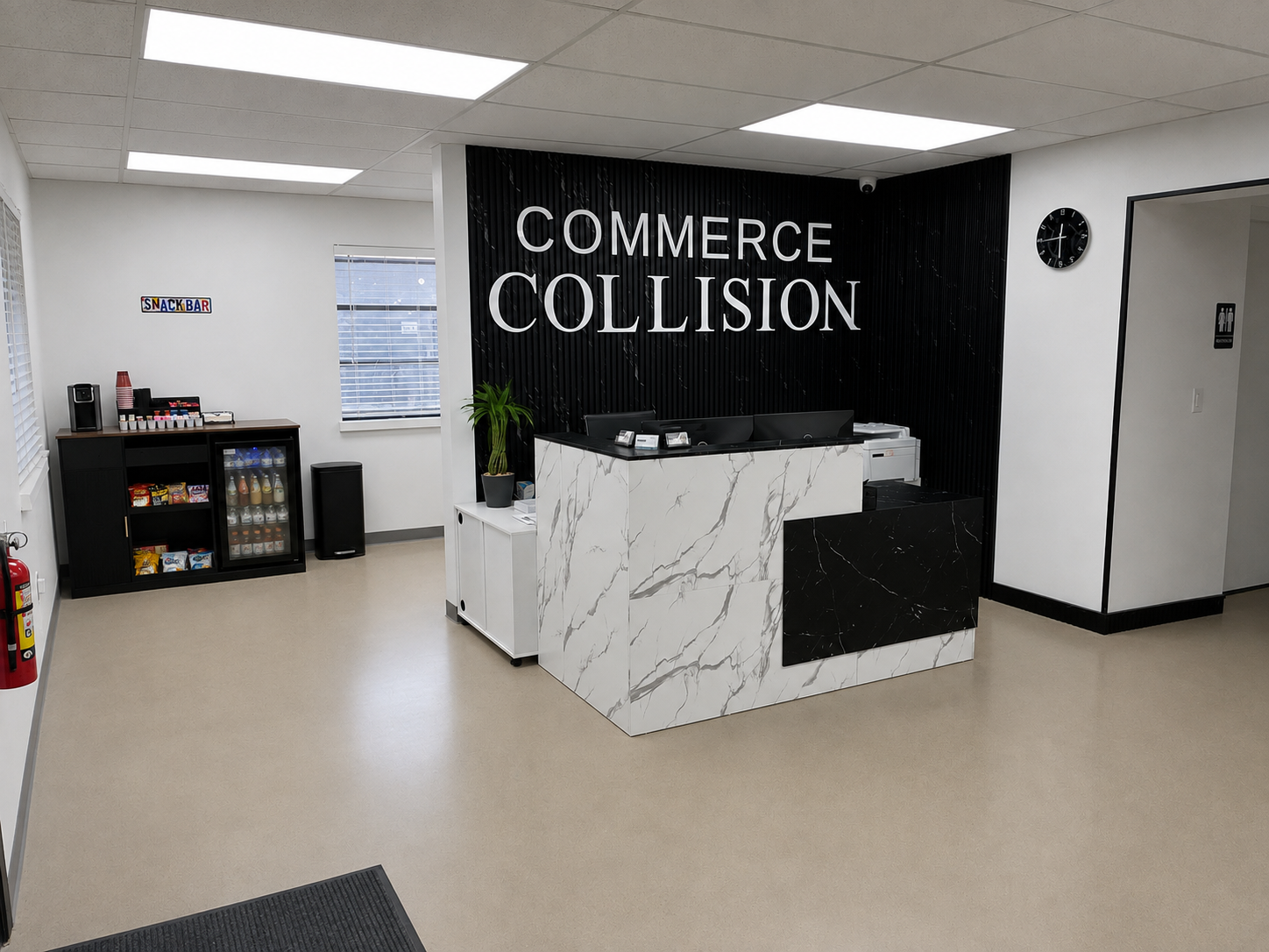 Commerce Collision Reception Desk
