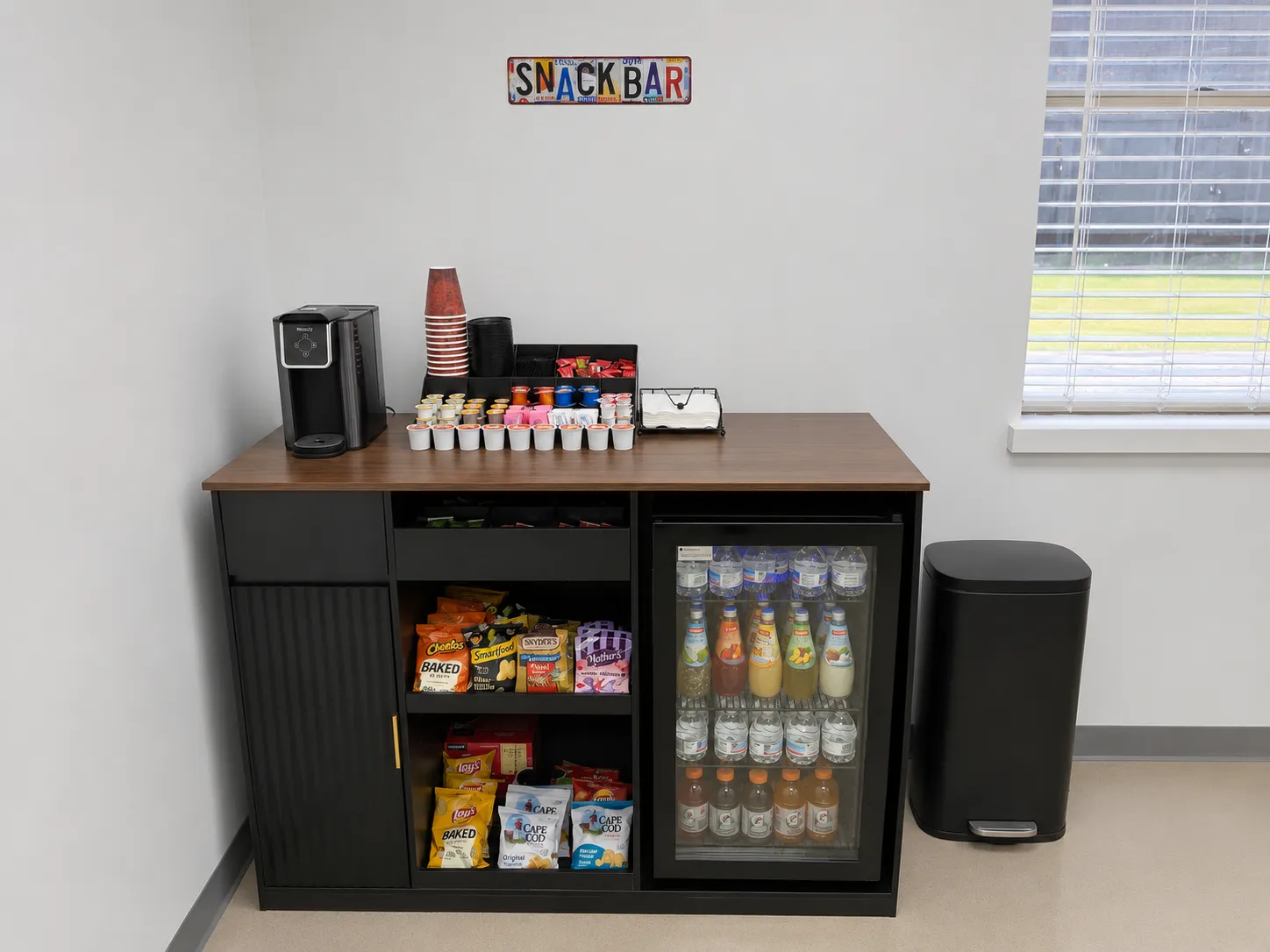 Complimentary snack bar at Commerce Collision